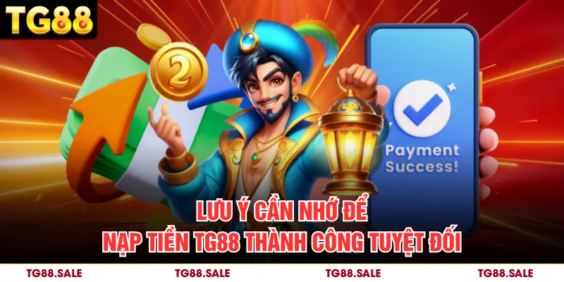 Lưu ý cần nhớ để nạp tiền thành công tuyệt đối